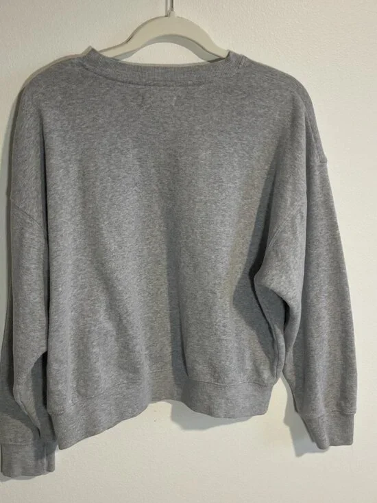 Women’s Coca-Cola Bow Graphic Sweatshirt Gray Oversize Coca Cola Company Small - Picture 2 of 16